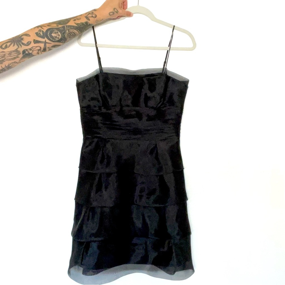 max & cleo 90s/y2k inspired black tulle party girl dress